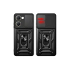 Newface Vivo Y18 Kılıf Pars Lens Yüzüklü Silikon - Kırmızı