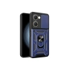 Newface Vivo Y18 Kılıf Pars Lens Yüzüklü Silikon - Lacivert