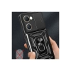 Newface Vivo Y18 Kılıf Pars Lens Yüzüklü Silikon - Siyah