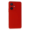 Newface Vivo Y27 Kılıf Nano içi Kadife Silikon - Kırmızı