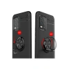 Newface Xiaomi Mi 10 Lite Kılıf Range Yüzüklü Silikon - Siyah