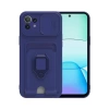 Newface Xiaomi Mİ 11 Lite Kılıf Zuma Kartvizitli Yüzüklü Silikon - Lacivert