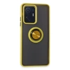 Newface Xiaomi Mi 11T Pro Kılıf Montreal Yüzüklü Silikon Kapak - Sarı