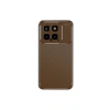 Newface Xiaomi Mi 14T Kılıf Auto Focus Karbon Kapak - Kahverengi