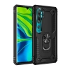 Newface Xiaomi Mi Note 10 Lite Kılıf Sofya Yüzüklü Silikon Kapak - Siyah