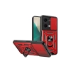 Newface Xiaomi Poco X6 Kılıf Pars Lens Yüzüklü Silikon - Kırmızı