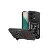 Newface Xiaomi Poco X6 Kılıf Pars Lens Yüzüklü Silikon - Siyah