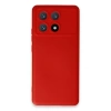 Newface Xiaomi Poco X6 Pro Kılıf Nano içi Kadife Silikon - Kırmızı