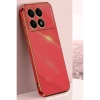Newface Xiaomi Poco X6 Pro Kılıf Volet Silikon - Kırmızı
