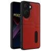 Newface Xiaomi Poco X7 Pro Kılıf Sara Kartvizitli Deri Kılıf