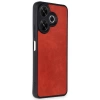 Newface Xiaomi Redmi 13 4G Kılıf Aras Deri Kapak - Kırmızı