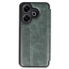 Newface Xiaomi Redmi 13 4G Kılıf Flip Cover - Koyu Yeşil