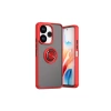 Newface Xiaomi Redmi 13 4G Kılıf Montreal Yüzüklü Silikon Kapak - Kırmızı
