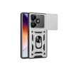 Newface Xiaomi Redmi 13 4G Kılıf Pars Lens Yüzüklü Silikon - Gümüş