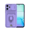 Newface Xiaomi Redmi 13 4G Kılıf Zuma Kartvizitli Yüzüklü Silikon - Lila