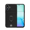 Newface Xiaomi Redmi 13 4G Kılıf Zuma Kartvizitli Yüzüklü Silikon - Siyah
