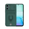 Newface Xiaomi Redmi 13 4G Kılıf Zuma Kartvizitli Yüzüklü Silikon - Yeşil
