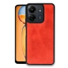 Newface Xiaomi Redmi 13C Kılıf Aras Deri Kapak - Kırmızı