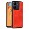 Newface Xiaomi Redmi 13C Kılıf Aras Deri Kapak - Kırmızı