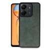 Newface Xiaomi Redmi 13C Kılıf Aras Deri Kapak - Koyu Yeşil