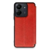 Newface Xiaomi Redmi 13C Kılıf Flip Cover - Kırmızı