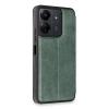 Newface Xiaomi Redmi 13C Kılıf Flip Cover - Koyu Yeşil