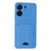 Newface Xiaomi Redmi 13C Kılıf Kelvin Kartvizitli Silikon - Mavi