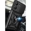Newface Xiaomi Redmi 13C Kılıf Pars Lens Yüzüklü Silikon