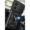Newface Xiaomi Redmi 13C Kılıf Pars Lens Yüzüklü Silikon