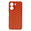 Newface Xiaomi Redmi 13C Kılıf Petek Silikon Kapak - Kırmızı