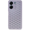 Newface Xiaomi Redmi 13C Kılıf Petek Silikon Kapak - Lila