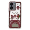 Newface Xiaomi Redmi 13C Kılıf Sweet Desenli Silikon Kapak - Pembe