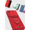 Newface Xiaomi Redmi 13C Kılıf Zuma Kartvizitli Yüzüklü Silikon