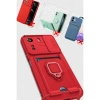 Newface Xiaomi Redmi 13C Kılıf Zuma Kartvizitli Yüzüklü Silikon