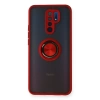 Newface Xiaomi Redmi 9 Kılıf Montreal Yüzüklü Silikon Kapak