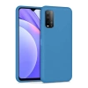 Xiaomi Redmi 9T Kılıf Nano içi Kadife Silikon - Mavi