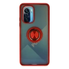 Newface Xiaomi Redmi K40 Kılıf Montreal Yüzüklü Silikon Kapak