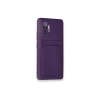 Xiaomi Redmi Note 10 Pro Kılıf Kelvin Kartvizitli Silikon - Derin Mor
