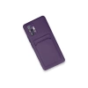 Xiaomi Redmi Note 10 Pro Kılıf Kelvin Kartvizitli Silikon - Derin Mor