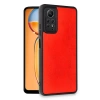 Newface Xiaomi Redmi Note 12 Pro 4G Kılıf Aras Deri Kapak - Kırmızı