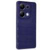 Newface Xiaomi Redmi Note 13 Pro 4G Kılıf Bibercas Silikon Kapak - Lacivert