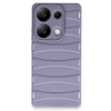 Newface Xiaomi Redmi Note 13 Pro 4G Kılıf Bibercas Silikon Kapak - Lila