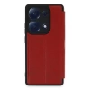 Newface Xiaomi Redmi Note 13 Pro 4G Kılıf Flip Cover - Kırmızı