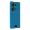 Newface Xiaomi Redmi Note 13 Pro 4G Kılıf Kelvin Kartvizitli Silikon - Mavi