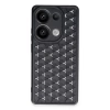 Newface Xiaomi Redmi Note 13 Pro 4G Kılıf Petek Silikon Kapak - Siyah