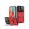 Newface Xiaomi Redmi Note 13 Pro 5G Kılıf Joy Lens Standlı Kapak - Kırmızı