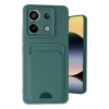 Newface Xiaomi Redmi Note 13 Pro 5G Kılıf Kelvin Kartvizitli Silikon - Koyu Yeşil