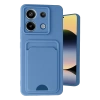 Newface Xiaomi Redmi Note 13 Pro 5G Kılıf Kelvin Kartvizitli Silikon - Mavi