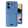 Newface Xiaomi Redmi Note 13 Pro 5G Kılıf Kelvin Kartvizitli Silikon - Mavi