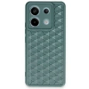 Newface Xiaomi Redmi Note 13 Pro 5G Kılıf Petek Silikon Kapak - Koyu Yeşil